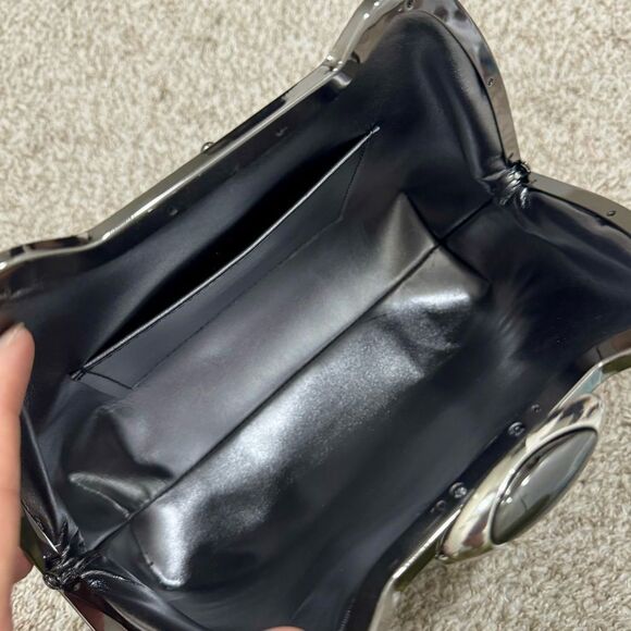 Premium Oil Wax Cowhide Handmade Custom Metal Frame Handbag & 2 Strap Styles - Picture 15 of 16